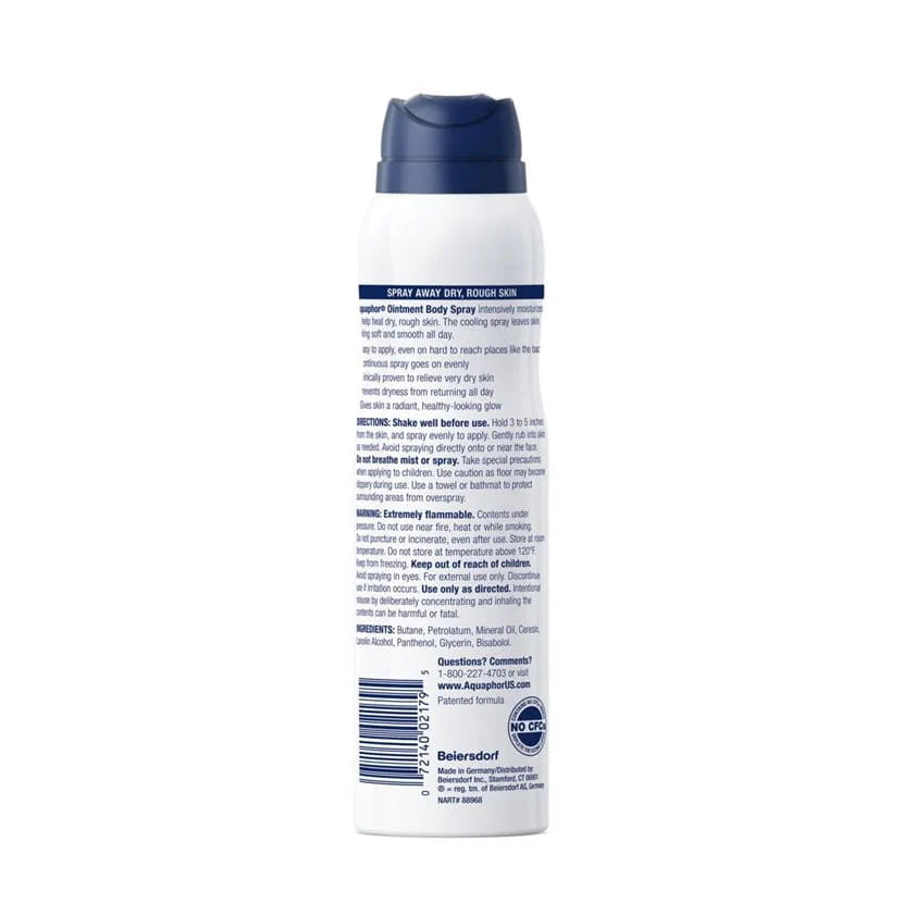 Aquaphor Healing Ointment Body Spray – Convenient Dry Skin Relief