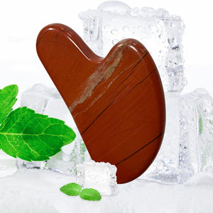 Gua Sha Facial Tools for Skin Care Massage Tools for Self Care Jade Body Guasha Stone Spa Kit Face Sculpting Tool for Beauty Puffiness Reduction Muscle Tension Relief Jawline Sculptor Green