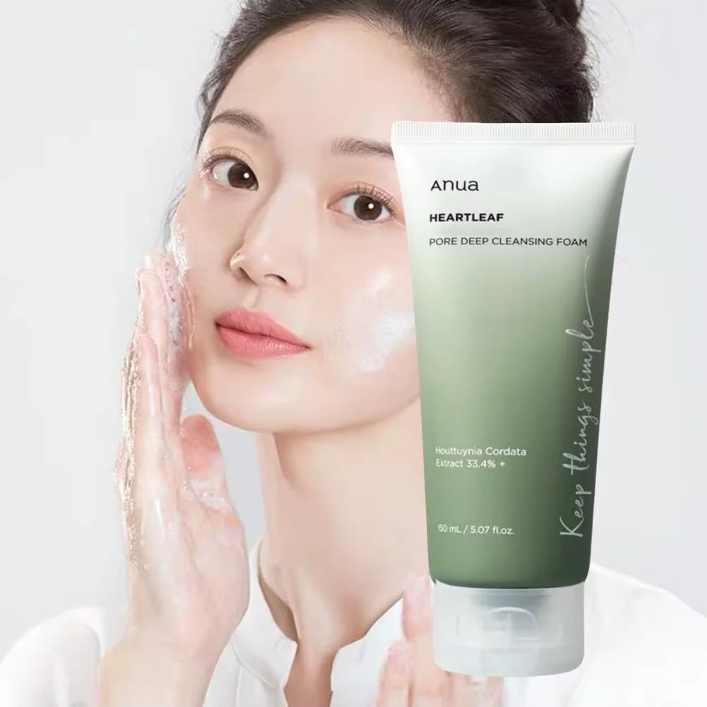 Korean Deep Cleaning Facial Cleanser Moisturizing Refreshing Oil Control Not Tight Cleanser Dense Foam Skin Care 150Ml