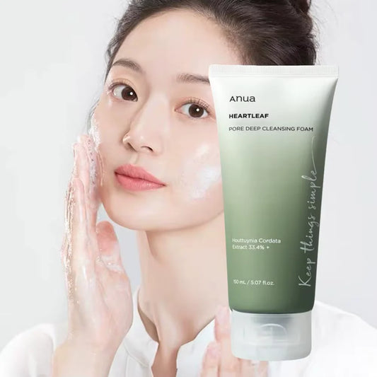 Korean Deep Cleaning Facial Cleanser Moisturizing Refreshing Oil Control Not Tight Cleanser Dense Foam Skin Care 150Ml