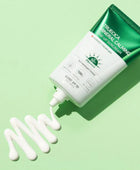 Truecica Mineral Calming Sunscreen on a green background