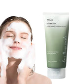 Korean Deep Cleaning Facial Cleanser Moisturizing Refreshing Oil Control Not Tight Cleanser Dense Foam Skin Care 150Ml