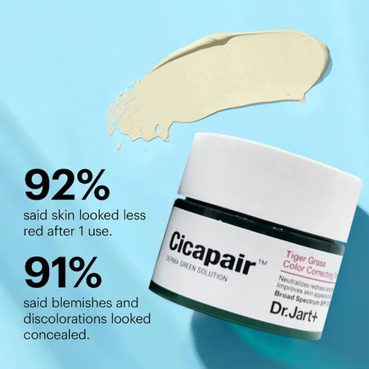 Cicapair Tiger Grass Color Correcting Cream 50Ml Color Correcting Treatment Repairing Sunscreen SPF22+ Face Skin Care