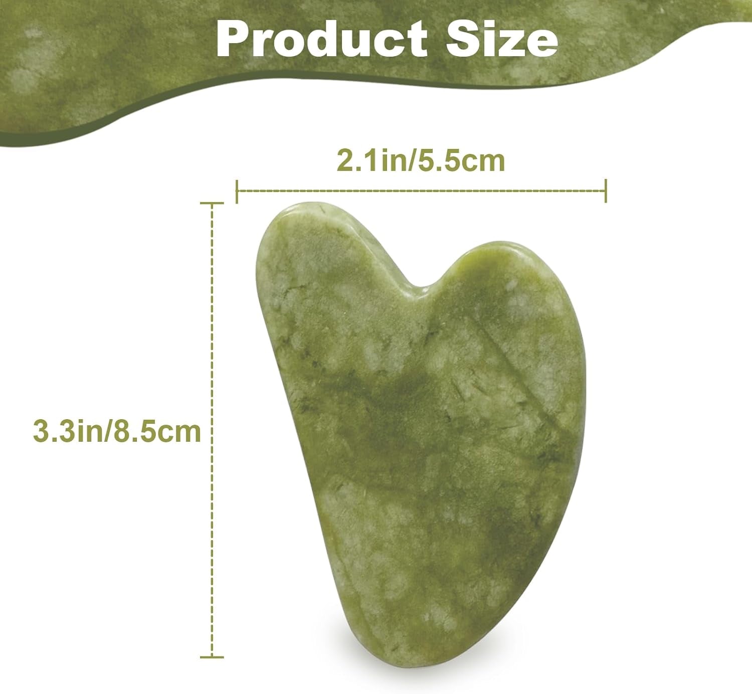 Gua Sha Facial Tools for Skin Care Massage Tools for Self Care Jade Body Guasha Stone Spa Kit Face Sculpting Tool for Beauty Puffiness Reduction Muscle Tension Relief Jawline Sculptor Green