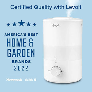 Levoit Dual 150 Cool Mist Humidifier - 3L Top-Fill with Aromatherapy