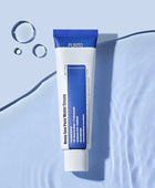 Tube of Purito Deep Sea Pure Water Cream on a light blue background