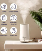 Portable Cool Mist Humidifier Compact, Silent, and Multi-Purpose