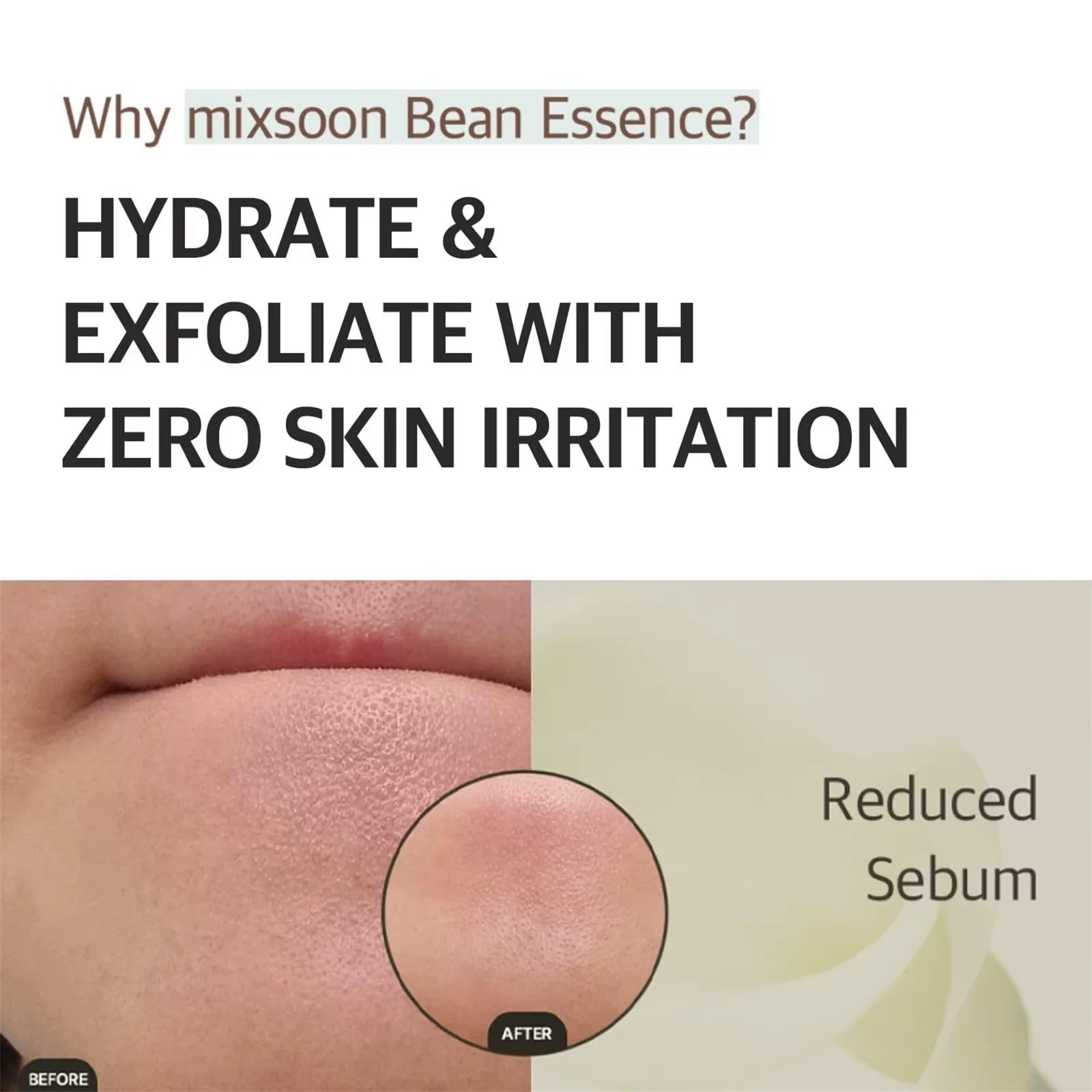 Mixsoon Bean Essence Vegan Snail Facial Moisturizing Exfoliator 50ml