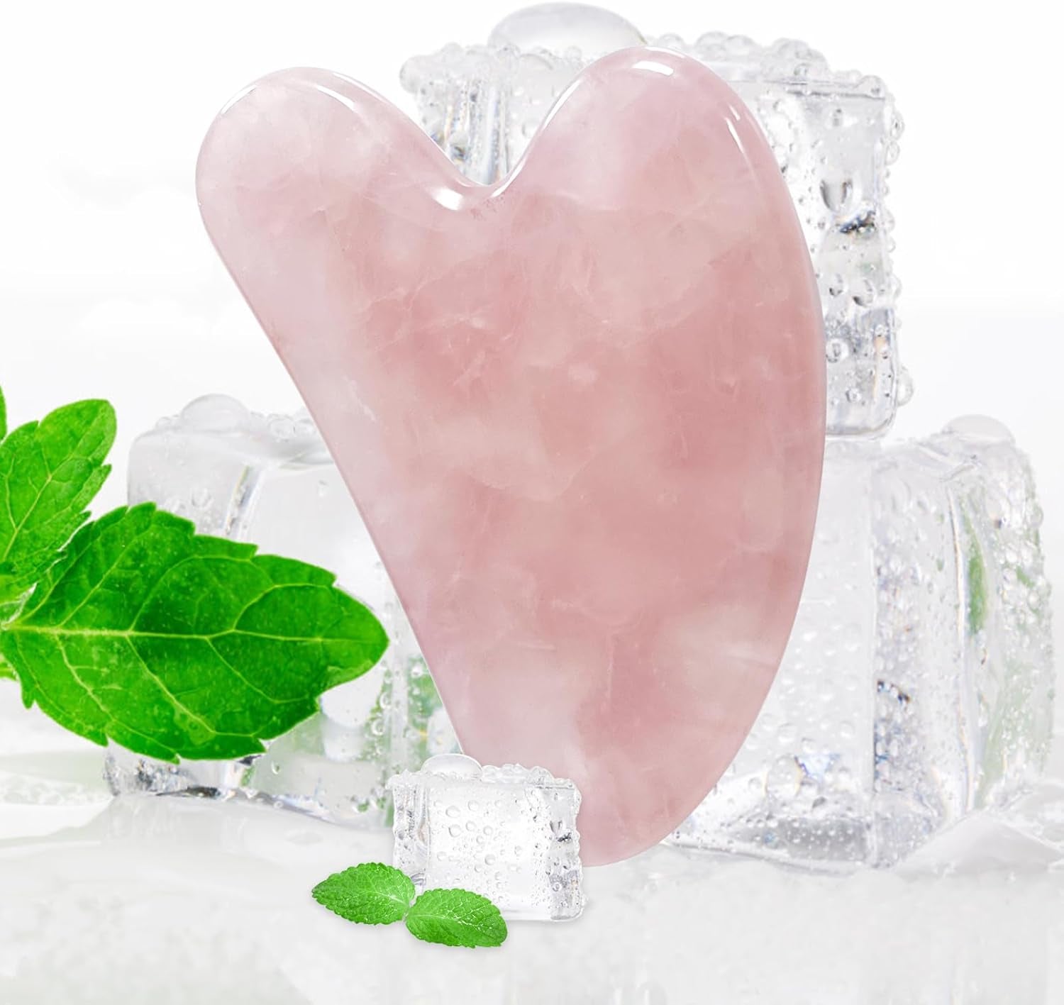 Gua Sha Facial Tools for Skin Care Massage Tools for Self Care Jade Body Guasha Stone Spa Kit Face Sculpting Tool for Beauty Puffiness Reduction Muscle Tension Relief Jawline Sculptor Green