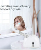 Facial Hot Spray Steamer with Extendable Arm Steaming Warm Mist Humidifier for Face Spa Sinuses Moisturizing, Home Use or Salon