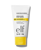 Tube of e.l.f. Suntouchable Whoa Glow sunscreen on a white background
