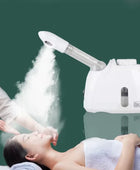 Facial Hot Spray Steamer with Extendable Arm Steaming Warm Mist Humidifier for Face Spa Sinuses Moisturizing, Home Use or Salon