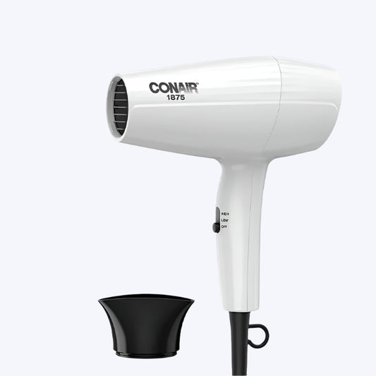 Conair 1875 Watt Mid-Size Hair Dryer - Powerful Drying & Styling for All Hair Types