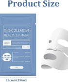 Bio-Collagen Real Deep Mask packaging with dimensions displayed
