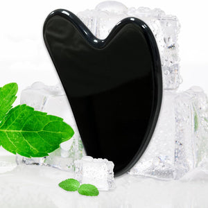 Gua Sha Facial Tools for Skin Care Massage Tools for Self Care Jade Body Guasha Stone Spa Kit Face Sculpting Tool for Beauty Puffiness Reduction Muscle Tension Relief Jawline Sculptor Green