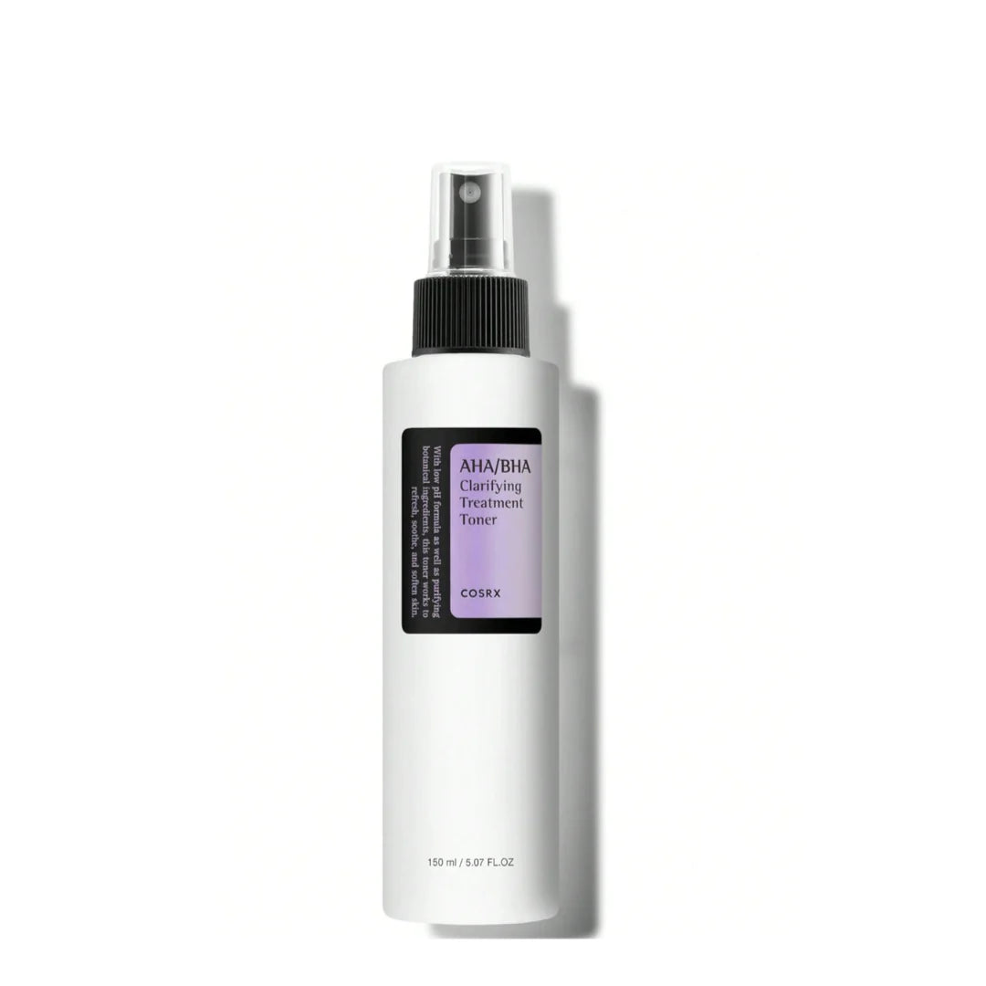 COSRX AHA/BHA Treatment Toner 5.07 Fl.Oz/ 150Ml, Facial Exfoliating Spray for Whiteheads, Pores, & Uneven Skin, Korean Toner, Not Tested on Animals, No Parabens, No Sulfates, Korean Skin Care