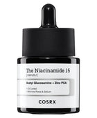 Cosrx skincare serum bottle with dropper on a white background