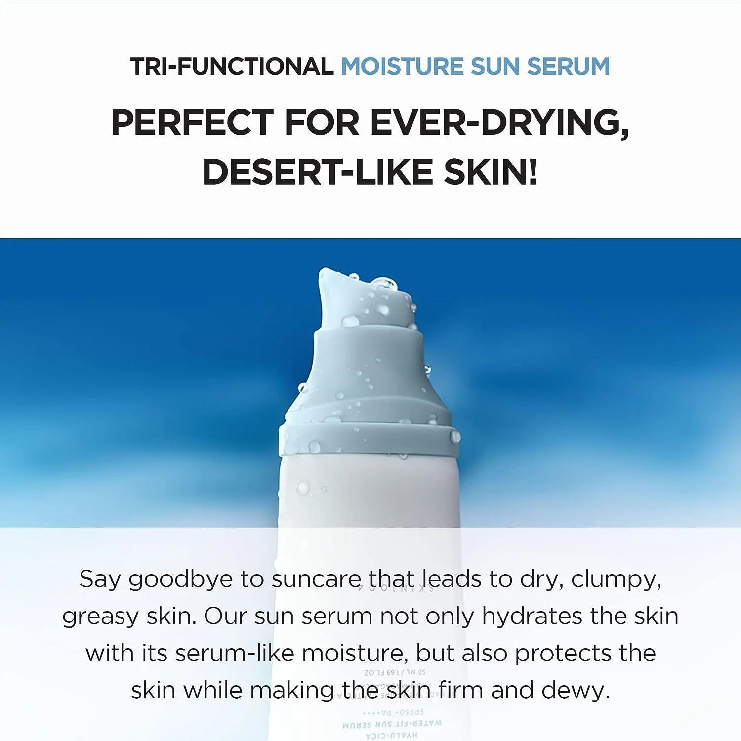 SKIN1004 Hyaluronic Acid Centella Sunscreen 50ml Lightweight Moisturizer