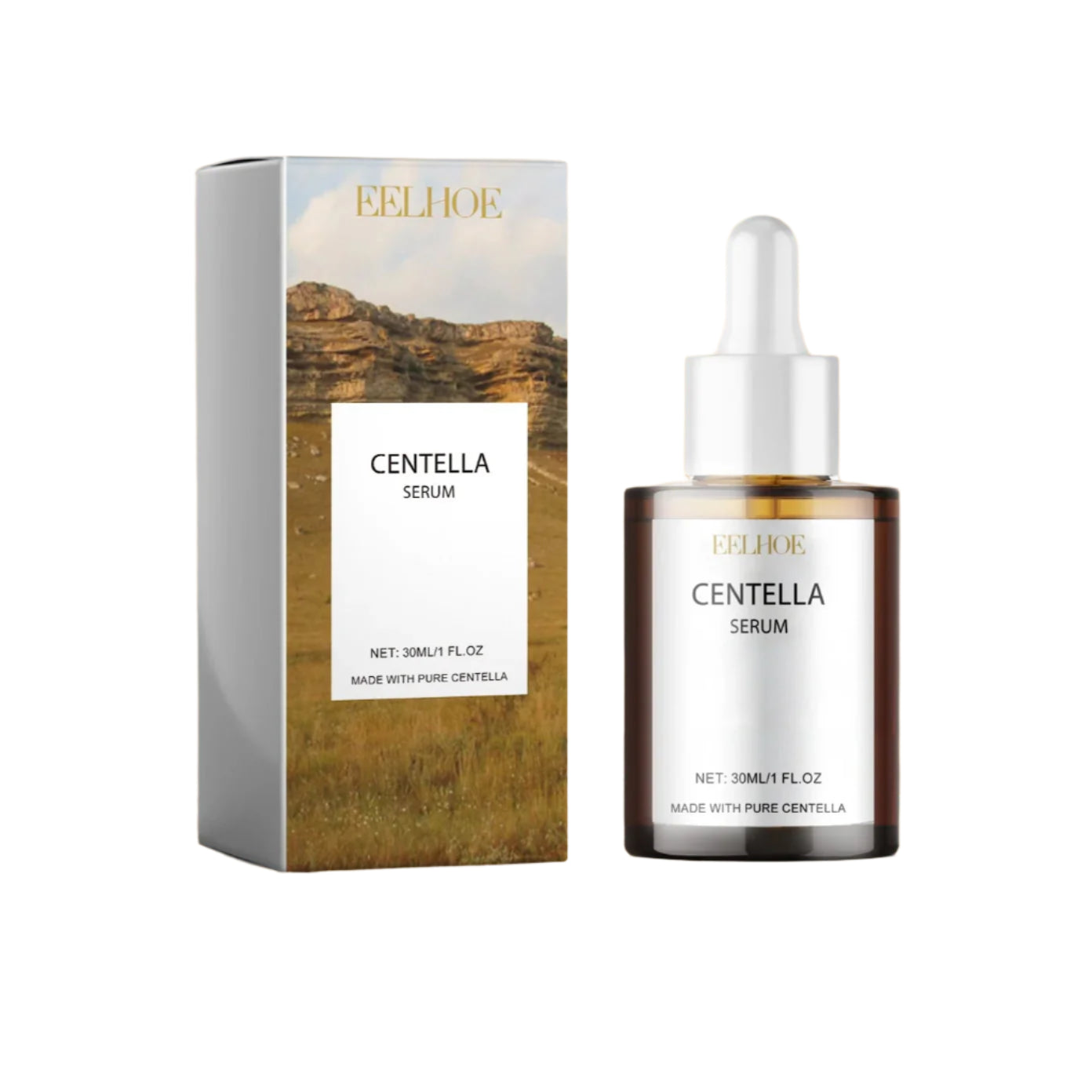 EELHOE Centella Face Serum – Hydrating & Brightening Essence with Hyaluronic Acid