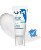 CeraVe oil control moisturizing gel-cream with a dermatologist endorsement badge on a white background