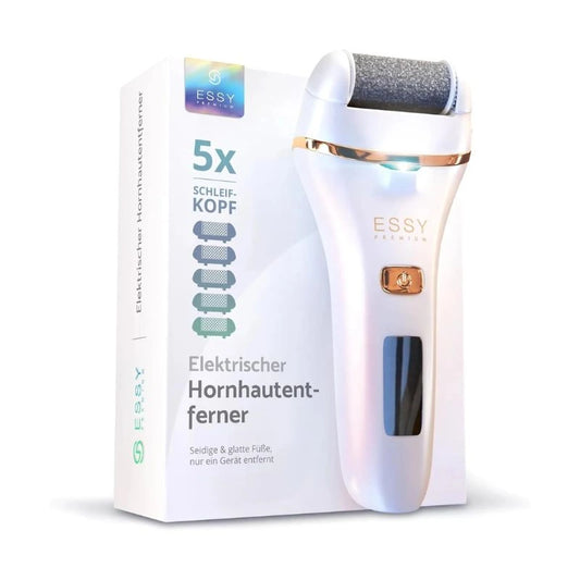 Electric Callus Remover – Rechargeable Foot Care Pedicure Set with 5 Replacement Rollers