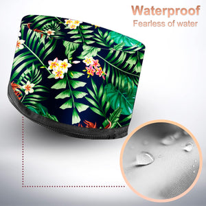 Heat Cap for Deep Conditioning,  Thermal Cap for Hair Steamer Cap for Natural Hair Portable Electric Heat Hair Spa Cap for Home Use Pattern (Floral Print)