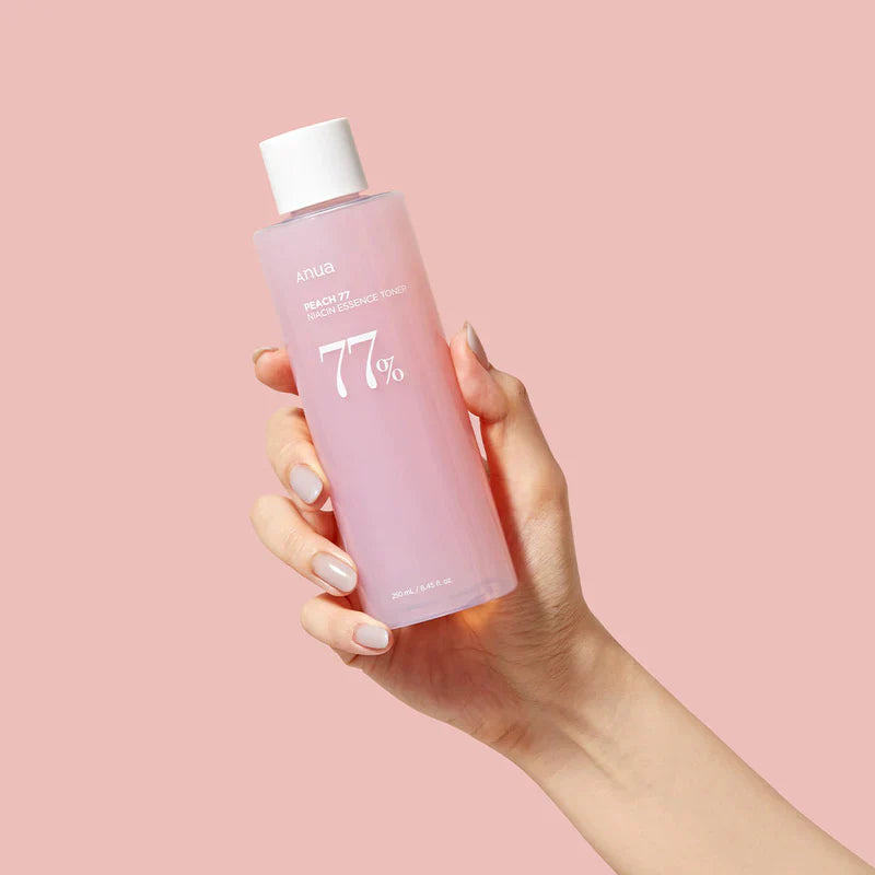Anua Peach 77 Niacin Essence Toner 250ml / Brightening Toner for Face, Niacinamide, Panthenol, Ceramide Korean Skin Care