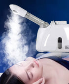Facial Hot Spray Steamer with Extendable Arm Steaming Warm Mist Humidifier for Face Spa Sinuses Moisturizing, Home Use or Salon