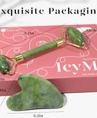 Gua Sha Set and Jade Roller, Jade Gua Sha & Face Rollers for Women, Self Care Gifts for Women, Body Muscle Relaxing, Improve Eye Puffiness, Skin Care Gift