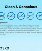 Cosrx product with ingredient list on a blue background
