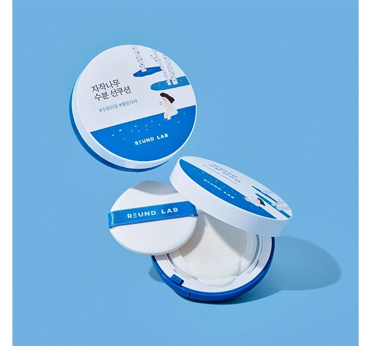 Round Lab cosmetic product on a blue background